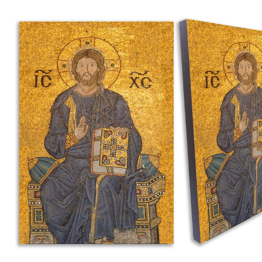Hz İsa İkonaları 6 Hz İsa İkonaları Ayasofya Pantokrator isa ikonası
Jesus Christ Pantocrator İcon From Hagia sophia