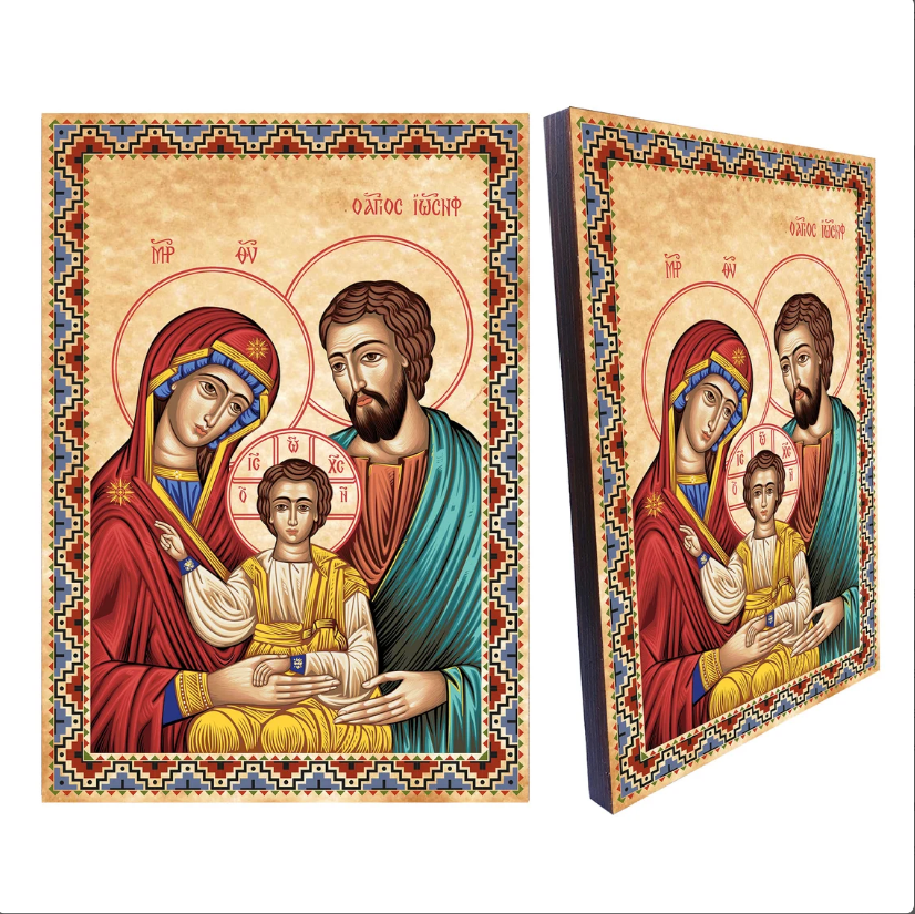 Tematik İkonalar 10 Tematik İkonalar Kutsal Aile İkonası
Holy Family Icon