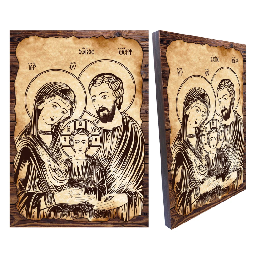 Tematik İkonalar 12 Tematik İkonalar Kutsal Aile İkonası
Holy Family Icon