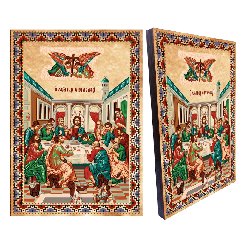 Tematik İkonalar 3 Tematik İkonalar Son Akşam Yemeği İkonası
Last Supper Icon
