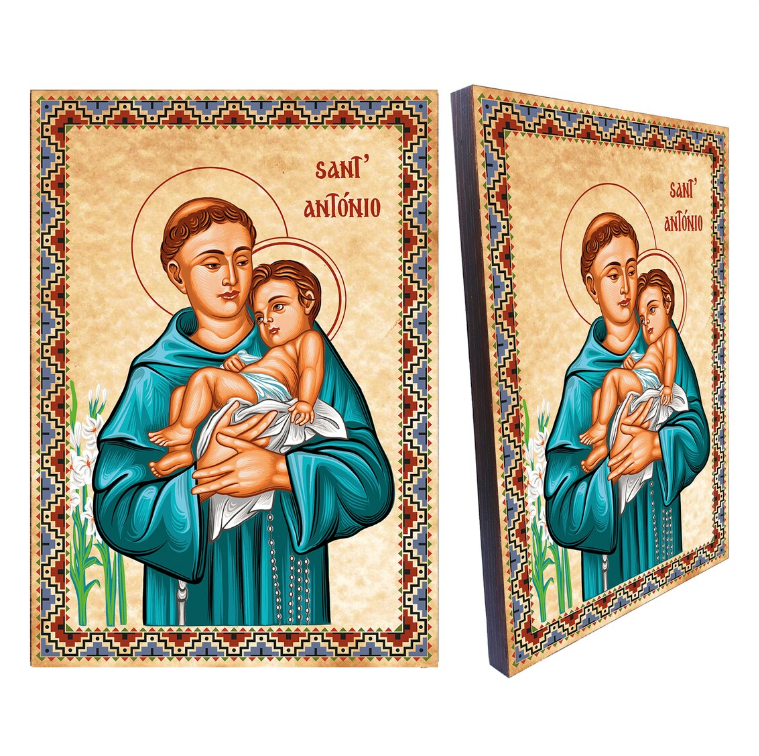 Aziz & Azize İkonaları 25 Aziz & Azize İkonaları Aziz Antonio İkonası
Saint Antonio Icon