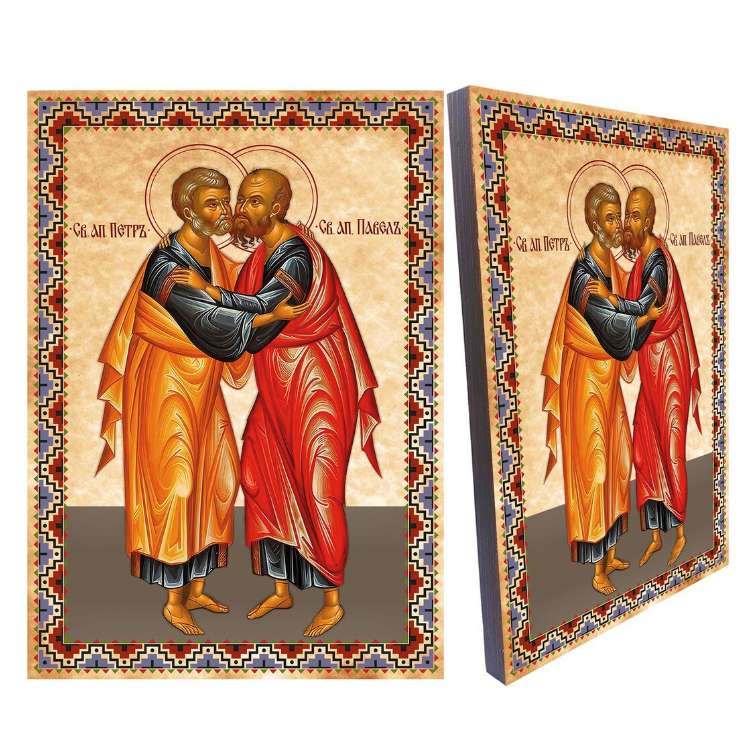 Aziz & Azize İkonaları 3 Aziz & Azize İkonaları Aziz Petrus & Paulos İkonası