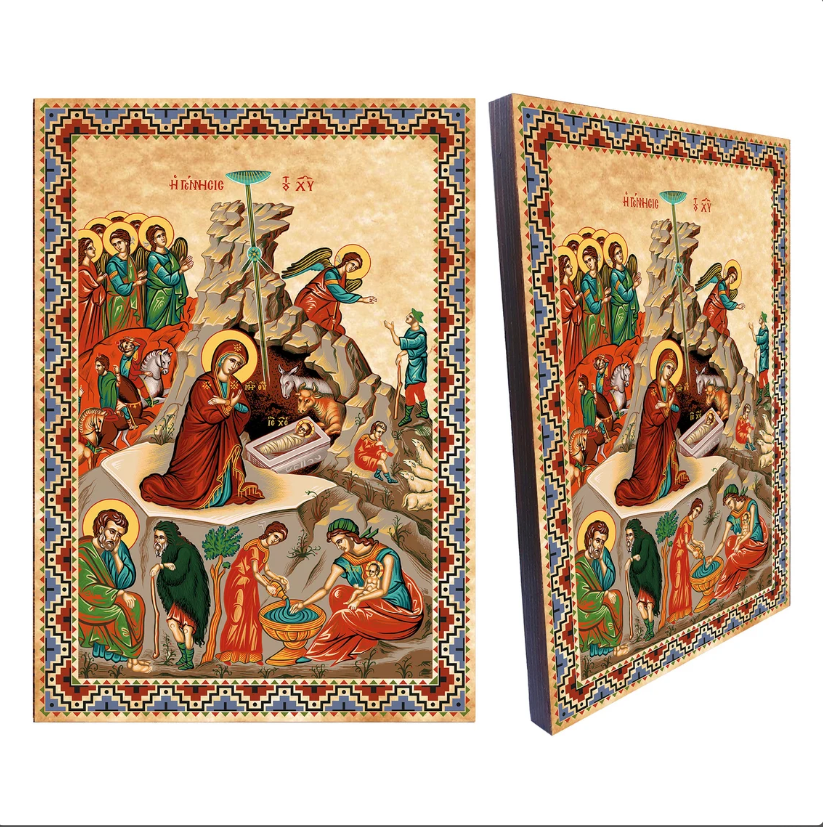 Tematik İkonalar 5 Tematik İkonalar İsa Mesih'in Doğuşu İkonası
Nativity of Christ Icon