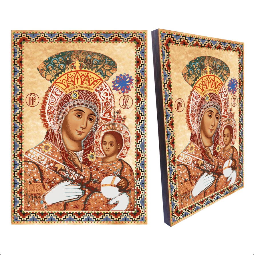 Beytüllahim Meryem Ana ve Çocuk İsa İkonası
Bethlehem Mother of God and Christ Child Icon