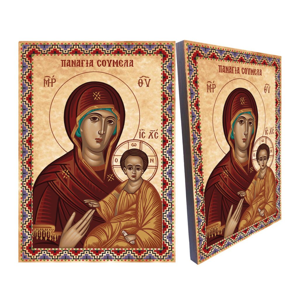 Sümela Meryem Ana ve Çocuk İsa İkonası
Panagia Soumela Mother of God and Christ Child Icon 